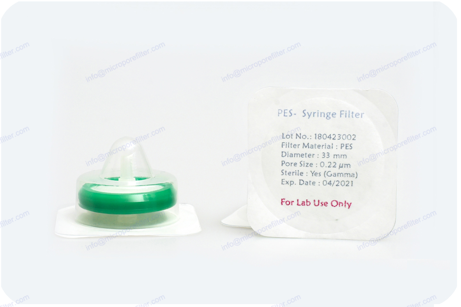 Steriled Syringe filter Hydrophilic PVDF 5.0μm 25mm